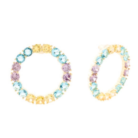 Lele Sadoughi, crystal circulo earrings - Picture 4 of 9